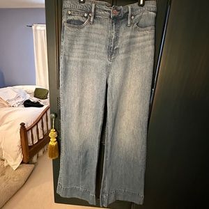 J. Crew Denim Trouser Jean in Chambray Blue Wash / Size 33 (16)